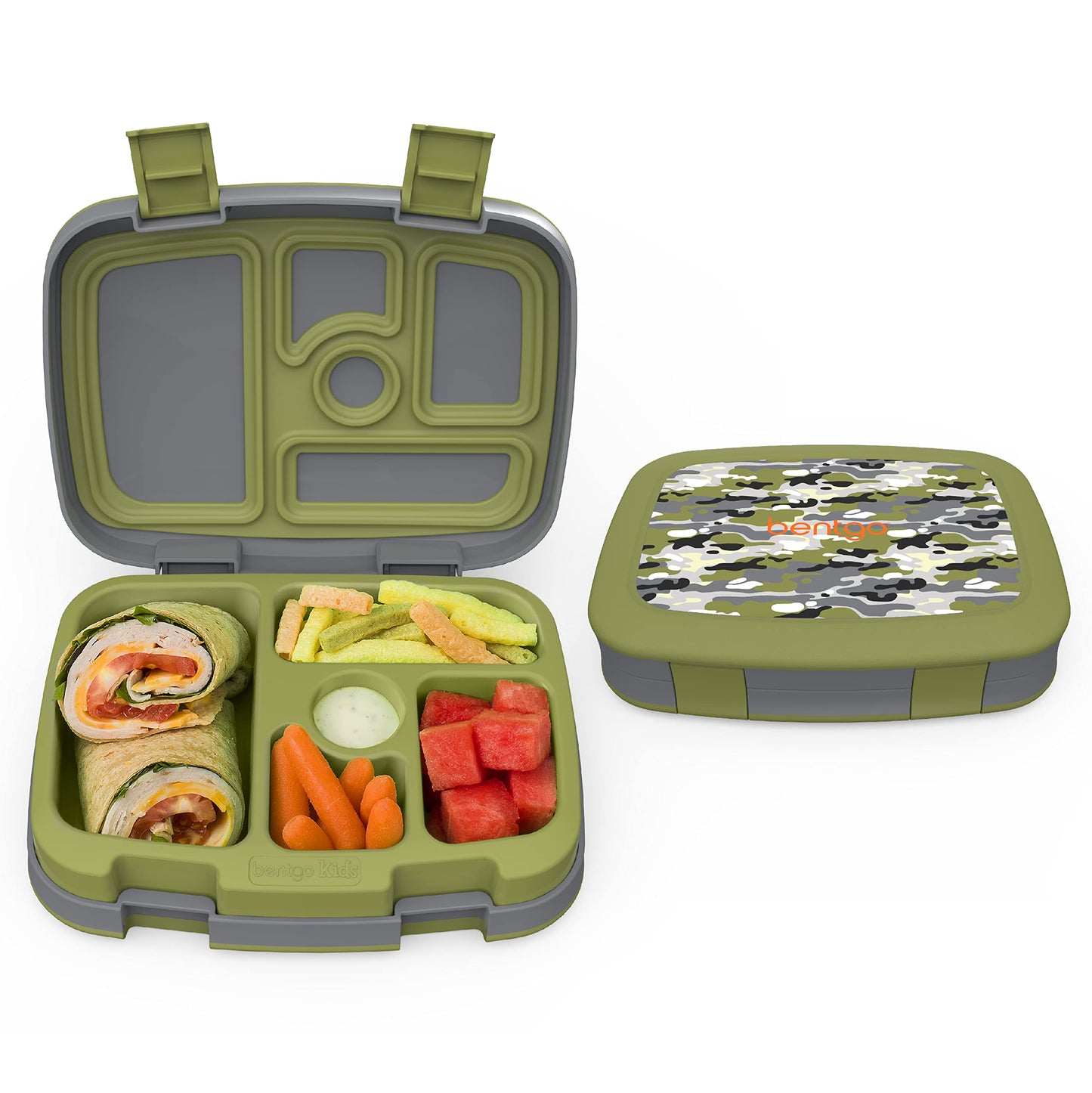 Bentgo® Kids Prints Leak-Proof, 5-Compartment Bento-Style Kids Lunch Box - Ideal Portion Sizes for Ages 3 to 7 - BPA-Free, Dishwasher Safe, Food-Safe Materials - 2023 Collection (Friendly Skies)…