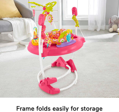 Fisher-Price Baby Bouncer Animal Wonders Jumperoo Activity Center With Music Lights Sounds And Developmental Toys