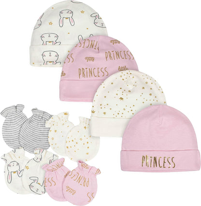 Gerber Baby Girls' Cap and Mitten Sets