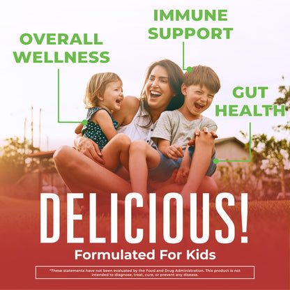 Kids Probiotics for Digestive Health | USDA Organic Probiotic Gummies | 2 Month Supply | Probiotics for Kids | Immune Support | Gut Health Supplement | Vegan | Non-GMO | Gluten Free | 60 Count