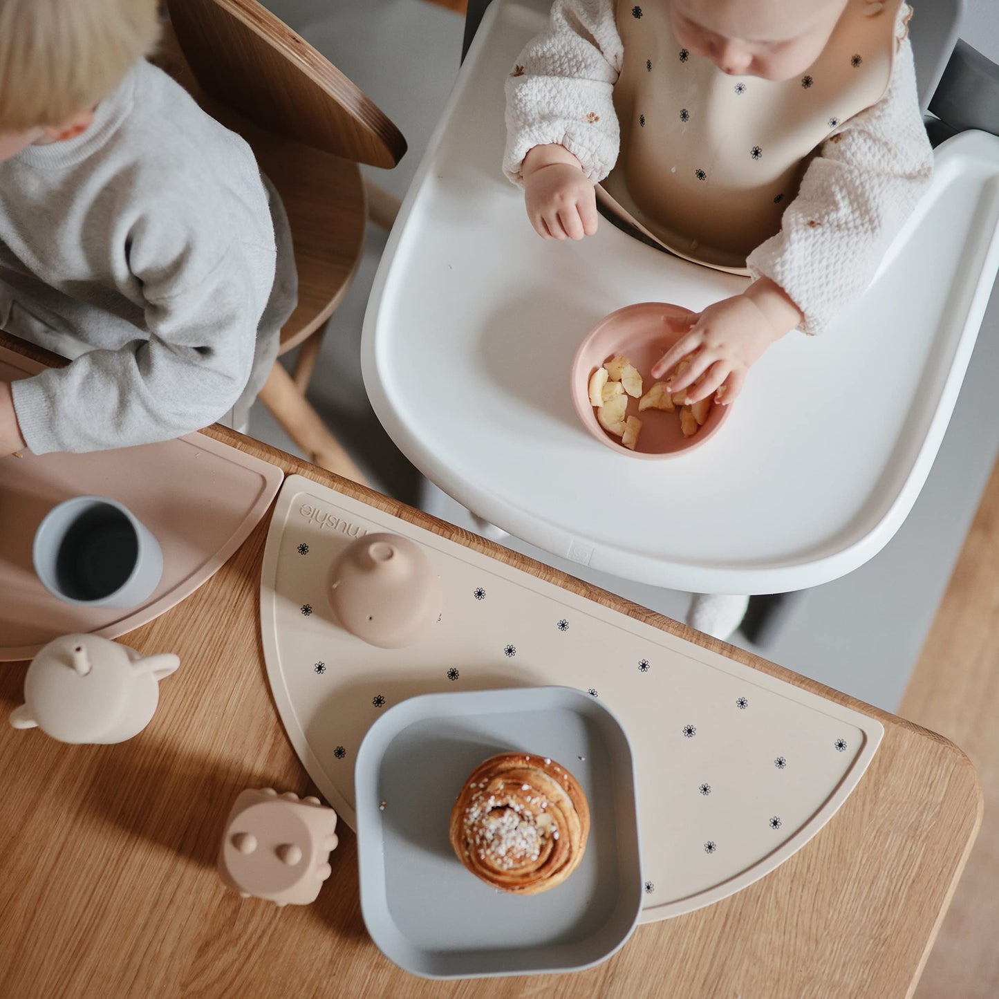 mushie Dinnerware Cups For Kids | Made in Denmark, Set of 2 (Sage)