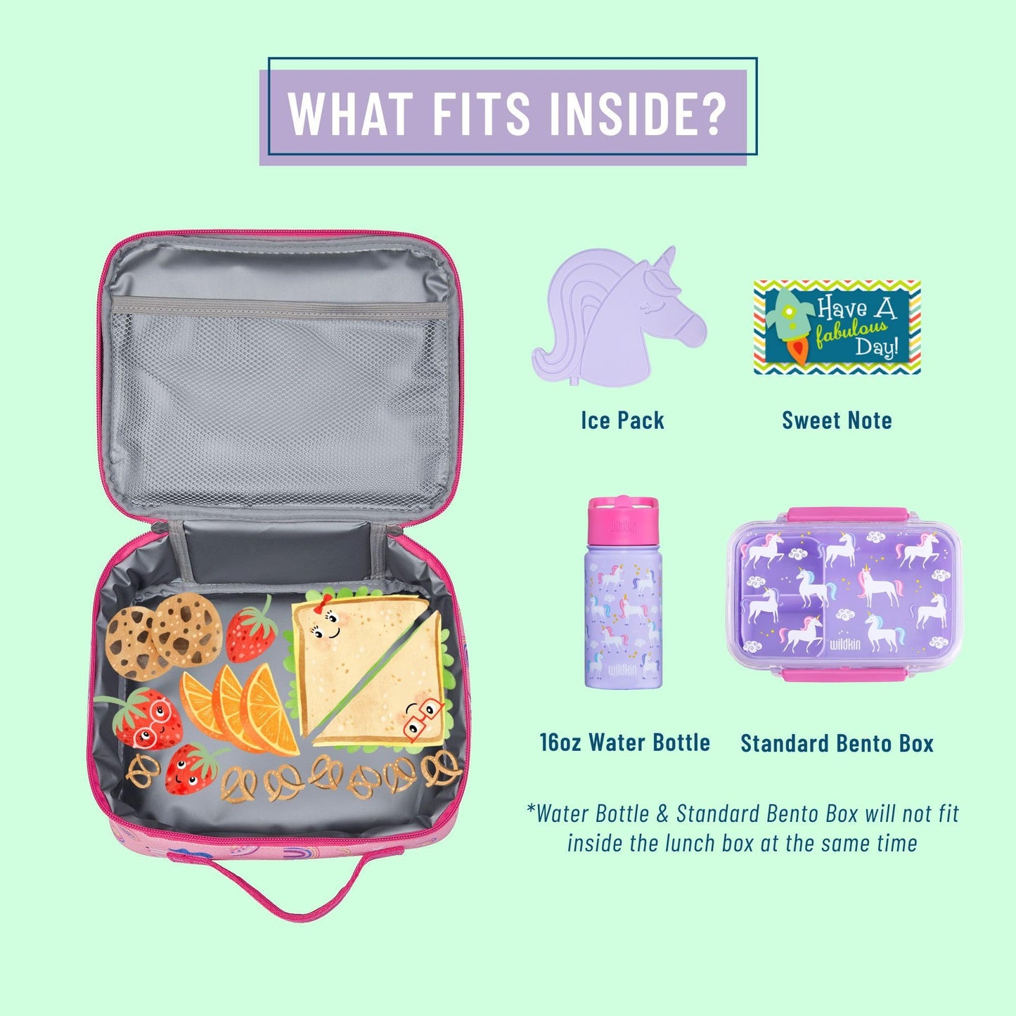 Wildkin Kids Insulated Lunch Box Bag for Boys & Girls, Reusable Kids Lunch Box is Perfect for Elementary, Ideal Size for Packing Hot or Cold Snacks for School & Travel Bento Bags (Groovy Mermaids)