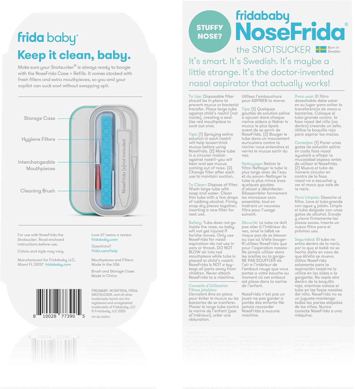 Frida Baby NoseFrida Nasal Aspirator (No Additional Hygiene Filters)