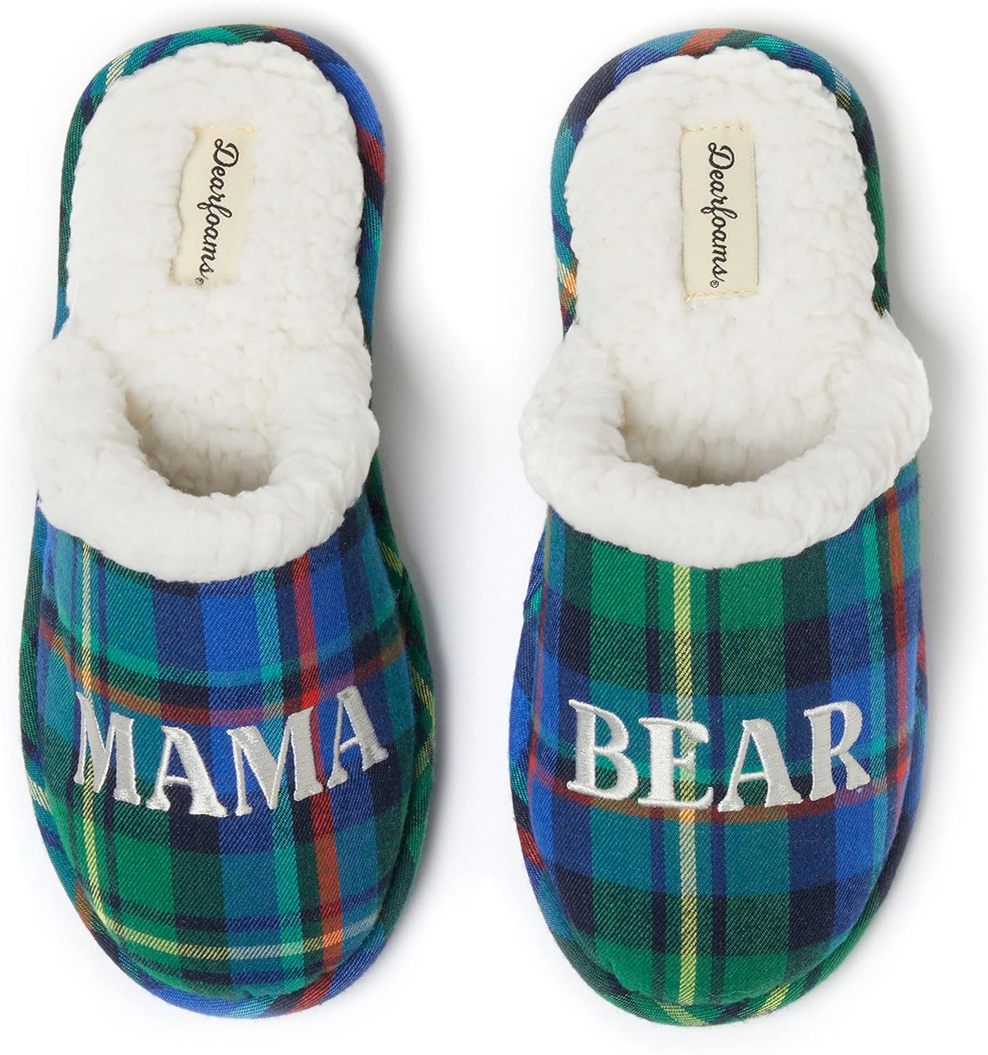 Dearfoams Gifts for Women Matching Christmas Holiday Mama Bear Slipper