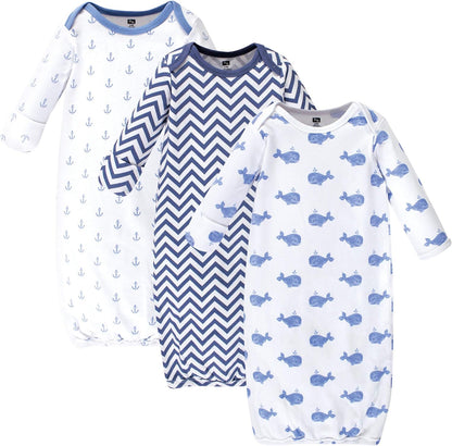 Hudson Baby baby-girls Cotton Gowns