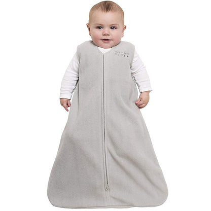 HALO Sleepsack Plush Dot Velboa Wearable Blanket, TOG 1.5, Cream, Medium