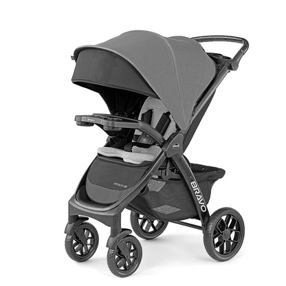 Chicco Bravo LE ClearTex Quick-Fold Stroller - Pewter | Grey