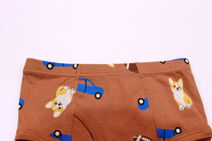 Boboking 100% Cotton Little Boys Briefs Soft Dinosaur Truck Toddler Underwear