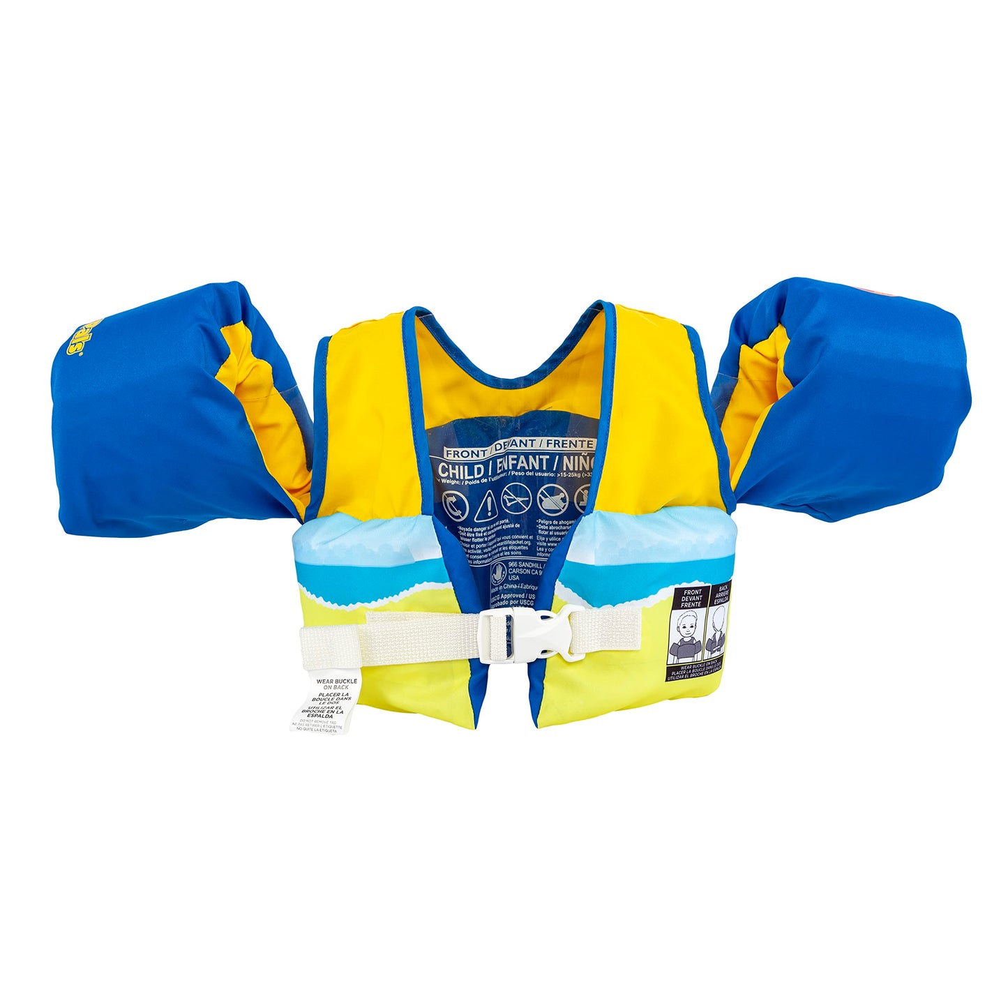 Body Glove Paddle Pals Life Jacket - The Safest Patented U.S. Coast Guard Approved Kids Swim Vest 33-55 LBS