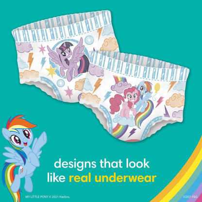 Pampers Easy Ups Girls & Boys Potty Training Pants - Size 3T-4T, 124 Count, My Little Pony Training Underwear