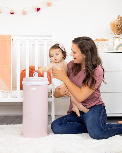 Ubbi Steel Odor Locking, No Special Bag Required Money Saving, Awards-Winning, Modern Design, Registry Must-Have Diaper Pail, White