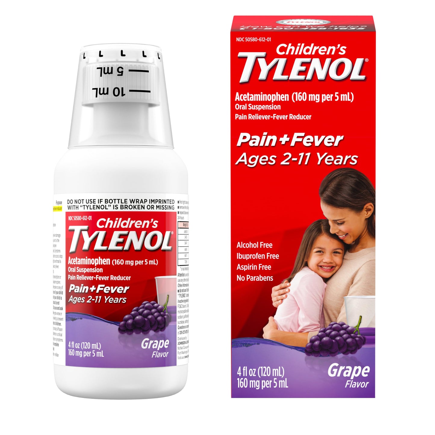 Tylenol Children's Oral Suspension Medicine with Acetaminophen, Cherry, 4 Fl Oz