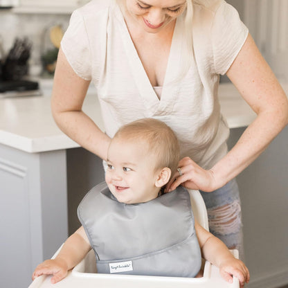 Tiny Twinkle Mess-Proof Baby Bib - Waterproof Bib for Baby Boy or Girl - PFAS, PVC, BPA, Phthalate Free - Baby Food Bibs