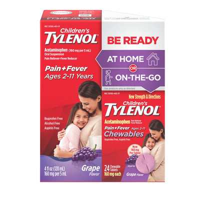 Tylenol Children's Oral Suspension Medicine with Acetaminophen, Cherry, 4 Fl Oz