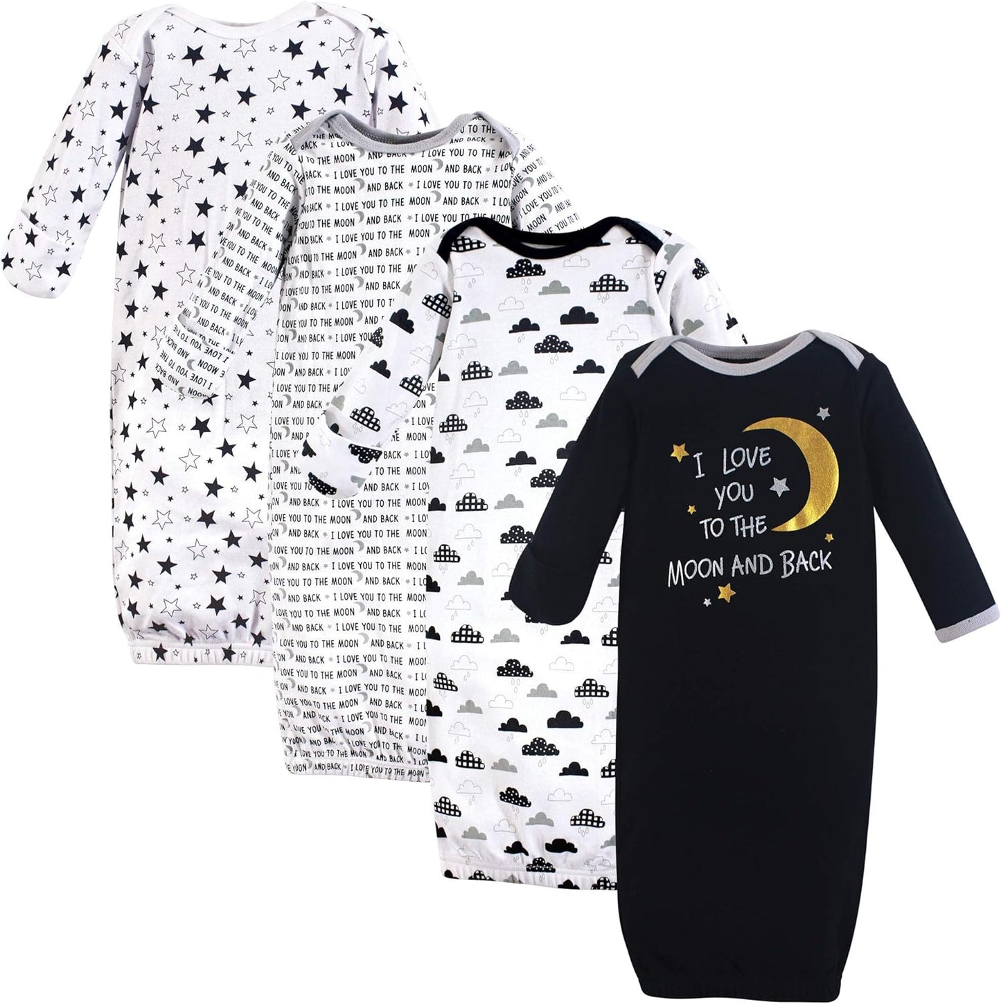 Hudson Baby baby-girls Cotton Gowns