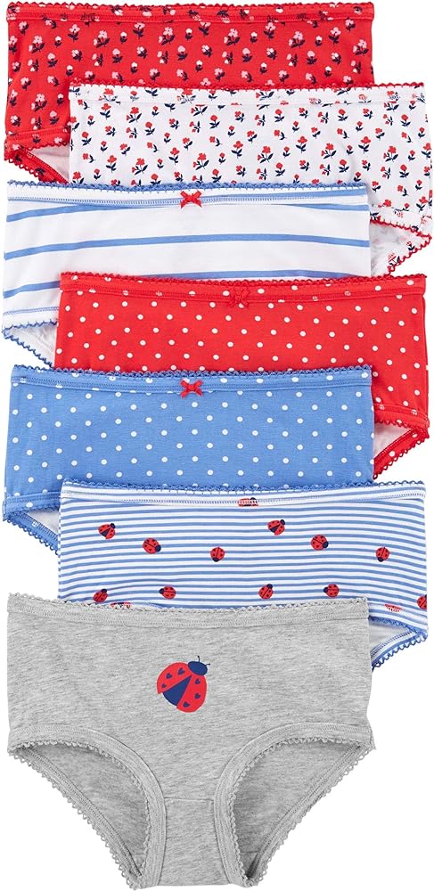 Carter's Girls' Little 7-Pack Underwear