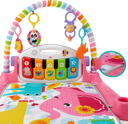 Fisher-Price Baby Playmat Deluxe Kick & Play Piano Gym with Musical -Toy Lights & Smart Stages Learning Content for Newborn to Toddler