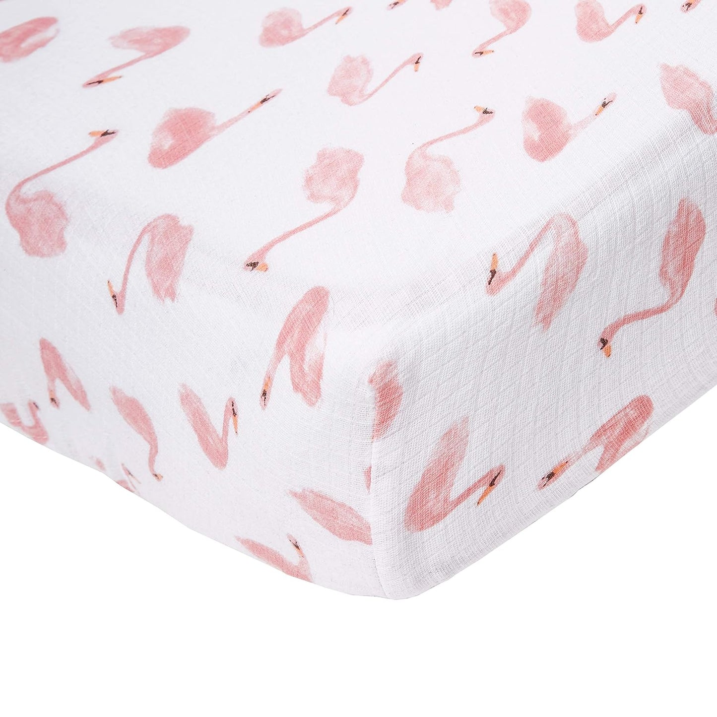 aden + anais Essentials Classic Crib Sheet, 100% Cotton Muslin, Super Soft & Breathable, Tailored Snug Fit, Flowers Bloom