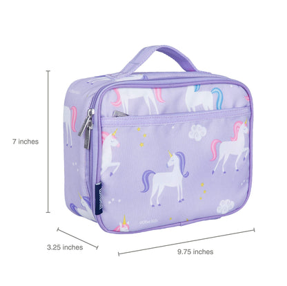 Wildkin Kids Insulated Lunch Box Bag for Boys & Girls, Reusable Kids Lunch Box is Perfect for Elementary, Ideal Size for Packing Hot or Cold Snacks for School & Travel Bento Bags (Groovy Mermaids)