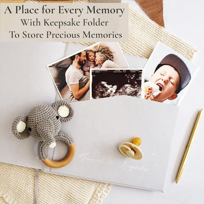 Baby Memory Book New Mom Gift - Your Story - Baby Record Book & Photo Album - Gift for Newborn Baby Boy & Girl, Great For Baby Showers (Cream)