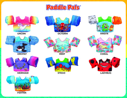 Body Glove Paddle Pals Life Jacket - The Safest Patented U.S. Coast Guard Approved Kids Swim Vest 33-55 LBS