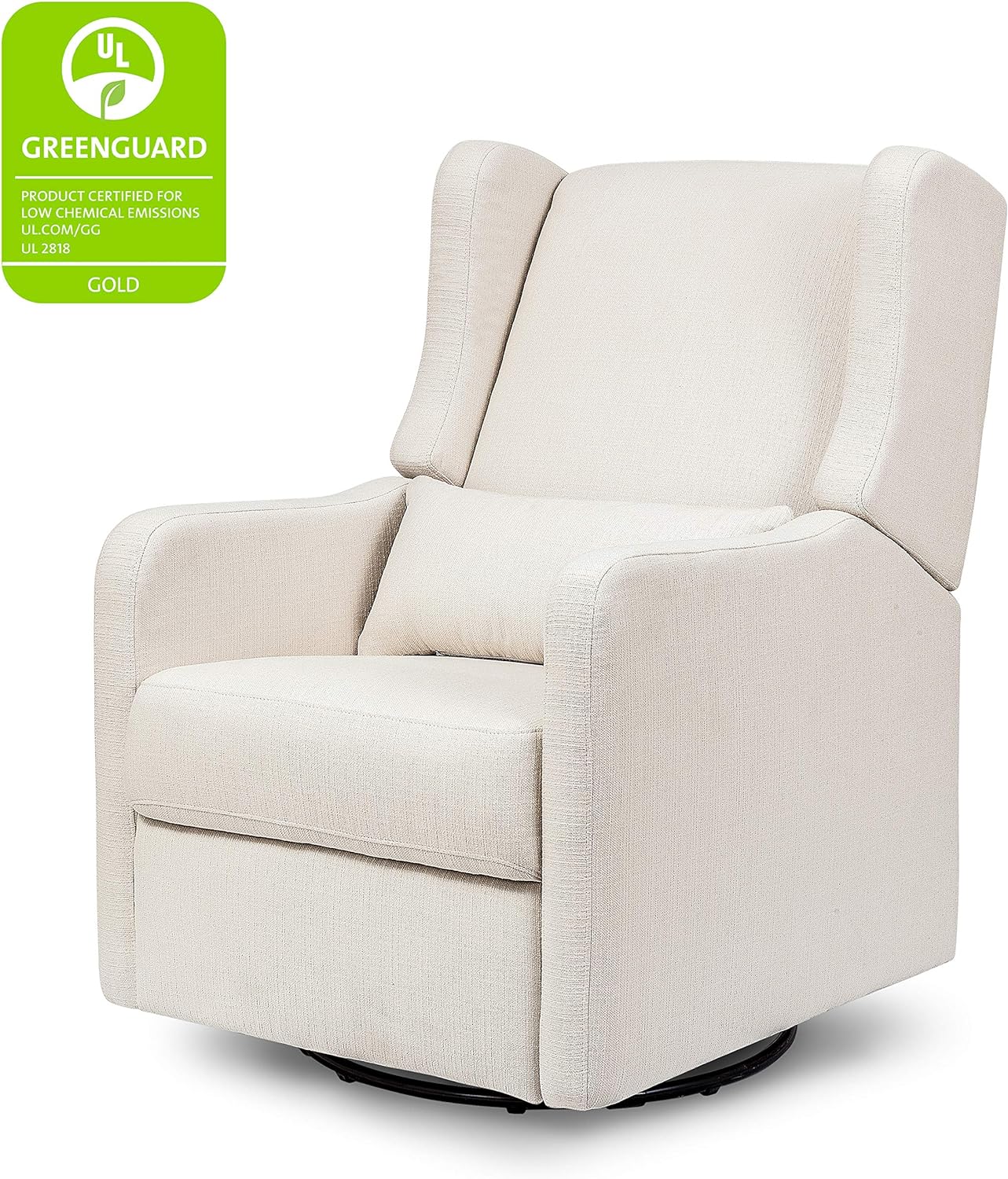 DaVinci Carter's Arlo Recliner and Swivel Glider, Water Repellent & Stain Resistant, Greenguard Gold & CertiPUR-US Certified, Performance Cream Linen