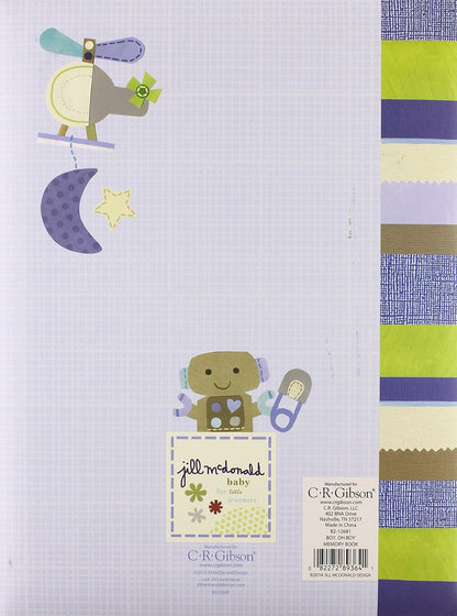 C.R. Gibson B2-12683 Elephant 'Hello World' First Five Years Unisex Memory Baby Book, 64pgs, 10'' W x 11.75'' H