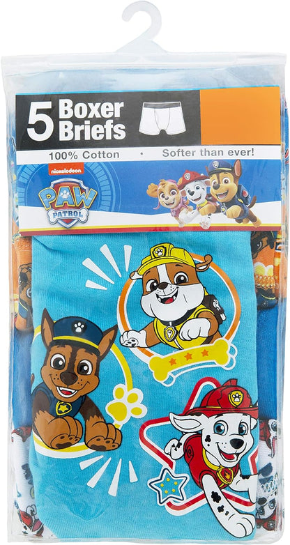 Paw Patrol Boys' 100% Combed Cotton Underwear Multipacks with Chase, Skye, Rubble & More in Sizes 18m, 2/3t, 4t, 4, 6, 8