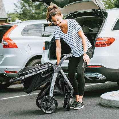 Chicco Bravo LE ClearTex Quick-Fold Stroller - Pewter | Grey