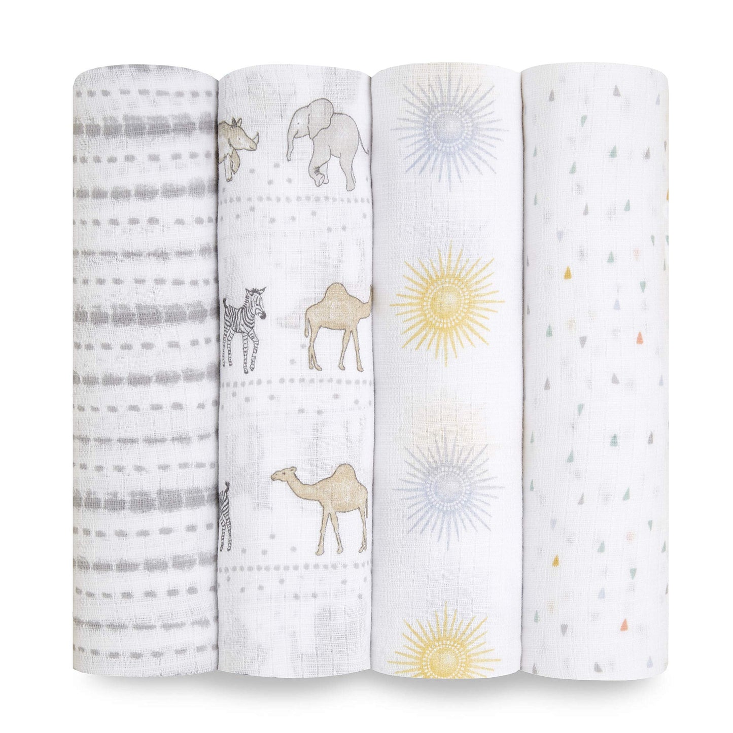 essentials cotton muslin swaddle 4-pack