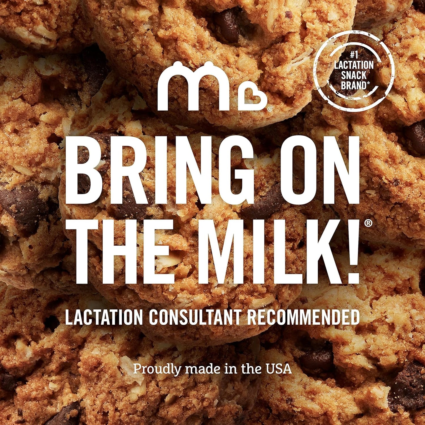 Munchkin Milkmakers Lactation Cookie Bites, Oatmeal Chocolate Chip, 10 Ct