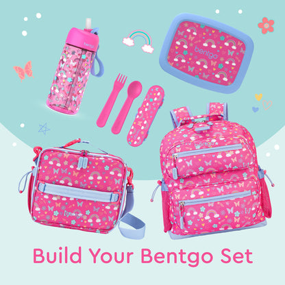 Bentgo® Kids Prints Leak-Proof, 5-Compartment Bento-Style Kids Lunch Box - Ideal Portion Sizes for Ages 3 to 7 - BPA-Free, Dishwasher Safe, Food-Safe Materials - 2023 Collection (Friendly Skies)…