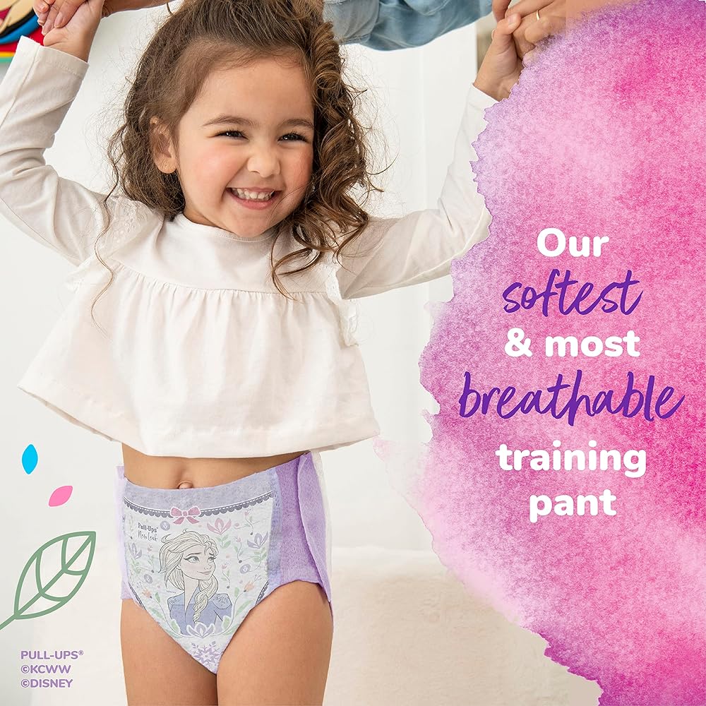 Pull-Ups New Leaf Girls' Disney Frozen Potty Training Pants, 2T-3T (16-34 lbs), 76 Ct