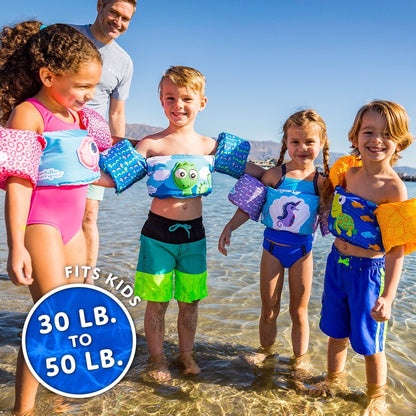 Body Glove Paddle Pals Life Jacket - The Safest Patented U.S. Coast Guard Approved Kids Swim Vest 33-55 LBS