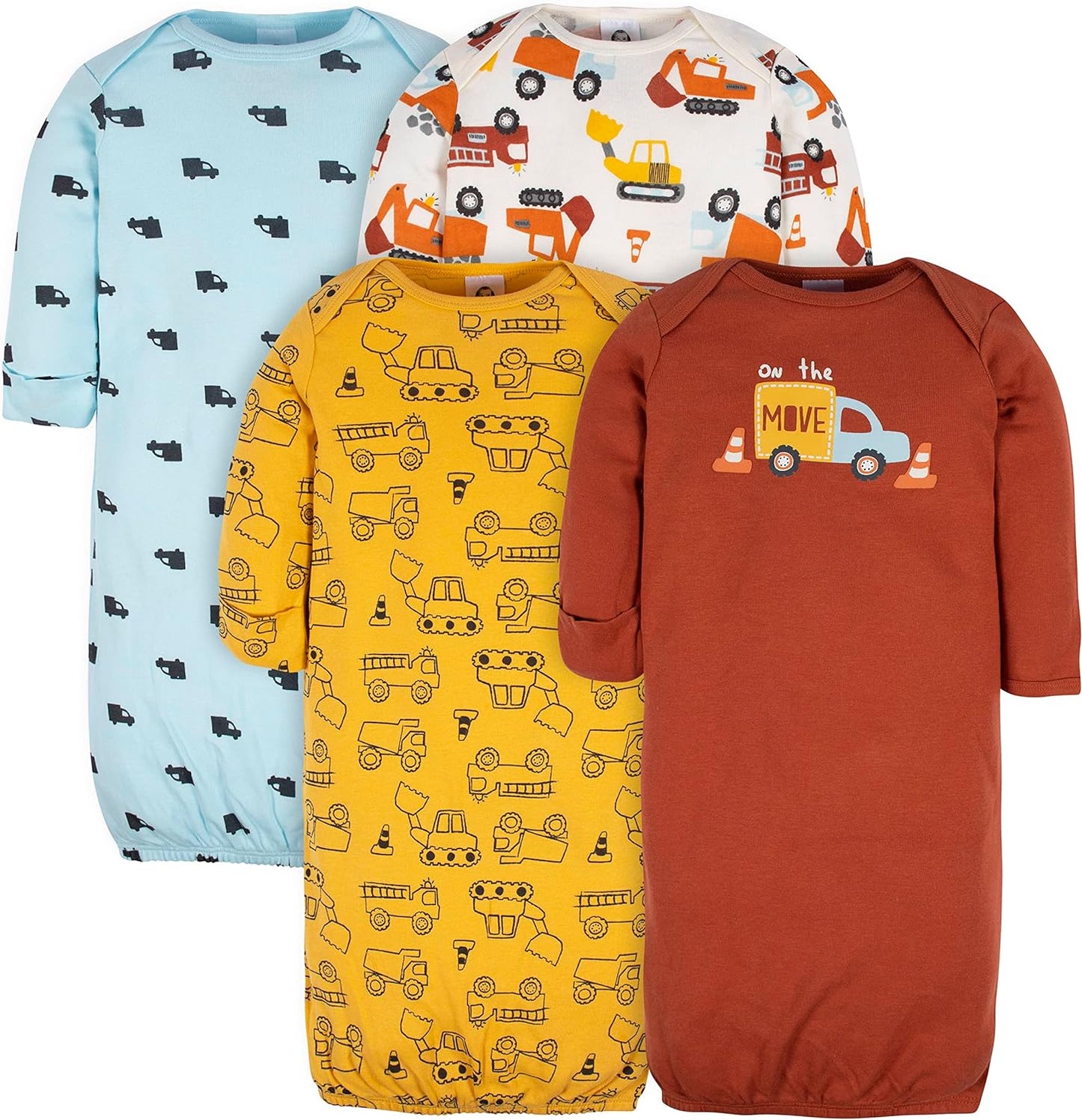 Gerber Baby Boy and Girls 4-Pack Sleeper Gown